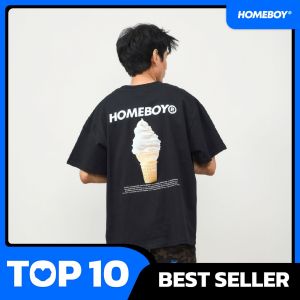 "ขายดี ส่งเร็ว กทม 1 วัน" HOMEBOY เสื้อยืดผู้ชาย เสื้อ OVERSIZE เสื้อเท่ๆลาย ICECREAM