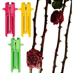 HEY MISS Plastic Rose Thorn Remover Safety Manual Rose Stem Thorn Stripper Floral Art Rose Leaf Remover Rose Dethorner Tool Stem Cleaner Florist Tool