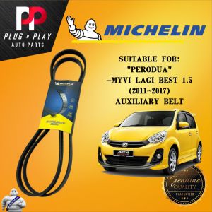 PERODUA MYVI LAGI BEST 1.5 (2011~2017) [6PK 1630] MICHELIN AUXILIARY BELT 100% ORIGINAL QUALITY PRODUCT MADE IN FRANCE