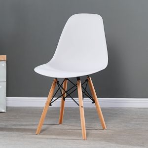Modern Simple Backrest Chair Office Leisure Nordic Solid Wood Home Dining Chair Negotiation Desk Chair Chair Waterproof