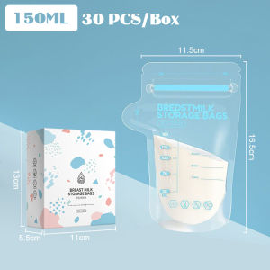 30PCS/BOX Breast Milk Bag Disposable Milk Storage Bags Frozen Breast Milk Storage Bags BPA-Free