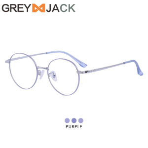 Grey Jack Kacamata Antiradiasi Blueray Bahan Titanium Ringan Kokoh Style Simple Fashion Wanita Bisa Minus 77041