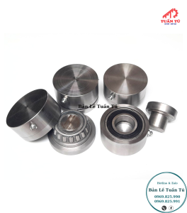 Bộ Bản lề D70mm - Chịu lực cửa 400-500kg/ cánh Bộ đầy đủ 4 cái Vòng bi Nhật