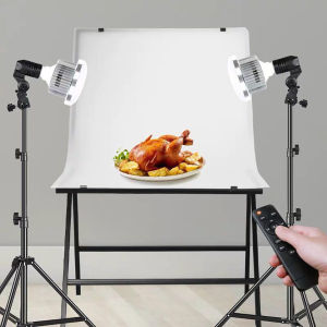 Dimmable 85W LED Lamp Bulb 3200K-5500K With Tripod Stand Photography Lighting For Live Stream Photo Studio Fill Lamp