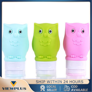 3pcs Owl Botol Sabun Shampoo Mandi Portable / Travel Size Bottle 60ml Refill / Travel Pouch Refill Portable / Travel Bottle