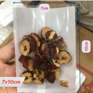 Bộ 100 Túi Nhựa Trong Suốt Đựng Trà Hoa Bánh Kẹo 7x10cm Hai Mặt Phủ Bạc - Thiết Kế Đa Năng Dễ Dàng Chia Lượng