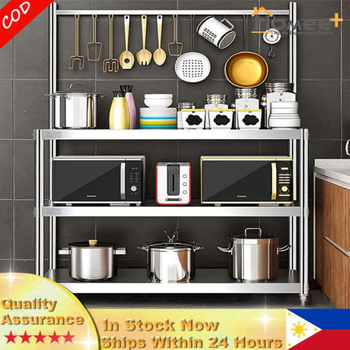 HOMEE Cupboard Rack Microwave Oven Rack Stainless Steel Oven Rack ...