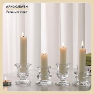 [COD] Nến thủy tinh chủ mới lạ Bắc Âu trang trí nội thất nến lãng mạn nến đứng Bàn phụ kiện đám cưới centerpieces đồ trang trí quà tặng