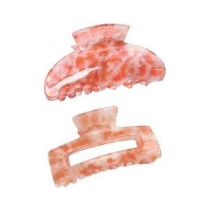 Thiết lập của 2 phong cách Kẹp tóc càng cua clip cho nữ phụ nữ đầy màu sắc vuông hình bán nguyệt Thiết kế kẹp tóc càng cua cho Dày Tóc mỏng phong cách