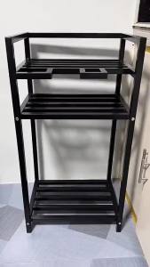 WhiteBlack Water Coner Rack And Water Tank Brket Water Gallon Rack Oganiser Steel Instation organizer Water rack jug stand