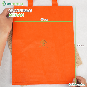 Tas Kain Polos Kantong Belanja Tas Hampers Sovenir Nikahan Kantong Souvenir Ulang Tahun Goodie bag Warna Ukuran 30 x 40 x 10 Kantong Kain Snack Ultah Seminar isi 12 pcs