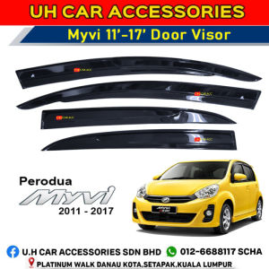 PERODUA MYVI 2011 - 2017 DOOR VISOR TEBAL 4 PCS