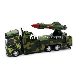 Diecast Miniatur Mainan Anak Mobil Truk Militer Metal Super Army