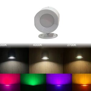 YFD Mới đầy màu sắc RGB Đèn ngủ bảo vệ mắt điều khiển từ xa chiếu sáng hai mặt USB Đèn tường từ tính cảm biến chuyển động sạc lại