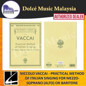 Hal Leonard - Niccolo Vaccai - Practical Method Of Italian Singing For Mezzo-Soprano (Alto) Or Baritone