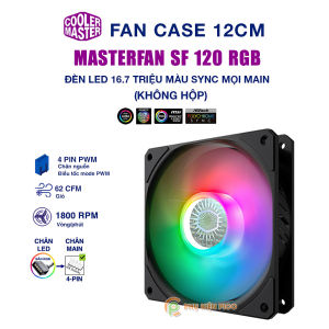 Quạt tản nhiệt case máy tính Cooler Master SickleFlow 120 ARGB - Quạt SickleFlow 12cm - SF120 ARGB ( Phụ kiện Pico )