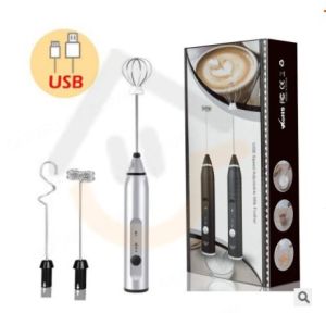 Pembuih Susu Pengocok Telur Handheld Blender Milk Frother Electric Mixer Portable Egg Beater USB Rechargeable/mixer mini elektrik/hand mixer tangan elektrikr/pengocok telur elektrik/mixer kue/mixer murah cuci gudang