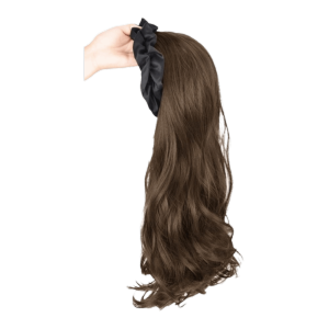 OMQAIO Korean Style Synthetic Cloud Headband Wigs Hairpieces Hair Hoop Long Wavy Curly Hair Heat Resistant Fiber Hair Extension Half Headband Wig Women