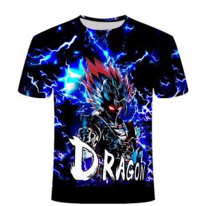 Naimo 3D Printing Short Sleeve Summer Mens Cartoon Anime T-Shirt Cool Dress