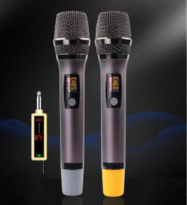 Karaoke MicrophoneWireless Microphone One Tow One Two Four Home Stage KTV Song Conference Handheld Microphone Speech