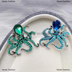 [COD] Home Fashion Fashion Exquisite Rhinestone Animal Octopus Brooches For Women Clothing Coat Accessries Gift