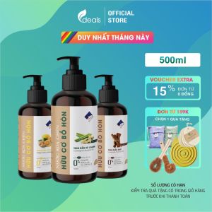 Nước Rửa Chén Bồ Hòn Hữu Cơ ECOCARE 500ml - Diệt khuẩn sạch dầu mỡ bảo vệ da tay và tiết kiệm nước