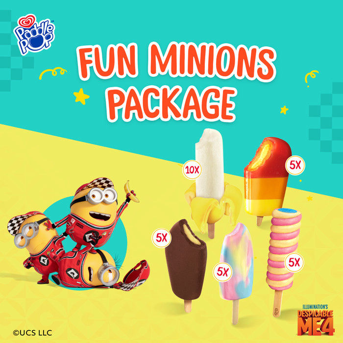 Fun Minions Package (Paket) - Es Krim / Ice Cream Wall's new