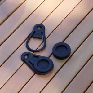 10 cái khóa đĩa cho lều cắm trại ngoài trời - Kẹp nhựa đen chống gió cho mái che - Kẹp bạt chống mưa nặng