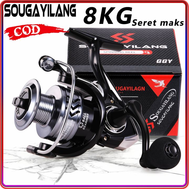 Cheap Sougaliyang 1000-6000 Spinning Fishing Reel 12BB Metal