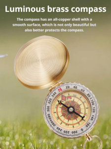 Compass Selected Brass Compass Multifunction Compact High Temperature Resistance Waterproof