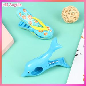 [Hill Angelia] Kẹp khăn tắm bãi biển bằng nhựa cho Giường phơi nắng ghế phơi nắng kẹp quần áo trang trí hình động vật