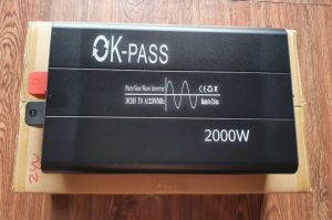 Bộ đổi điện sin chuẩn 2000W 24V sang 220V có màn hình hiển thị - Ok PASS 24V 2000W