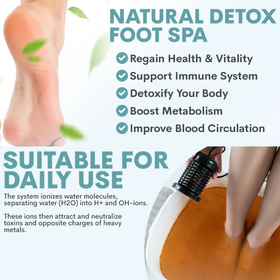 2 Detox Foot Bath Arrays Round Stainless Steel Array Aqua