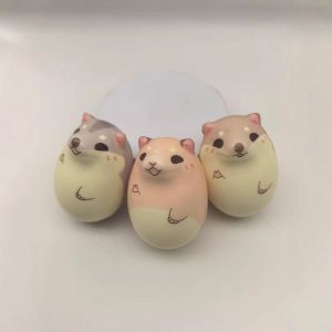 JJT Cute Hamster Egg Squishy Toys Slow Rebound Stress Relief Playful Animal捏捏乐