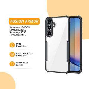 Soft Case Fusion Armor Samsung A15 4G / 5G A25 5G A35 5G A55 5G Shockproof Black Back Slim Transparant Beetle Series