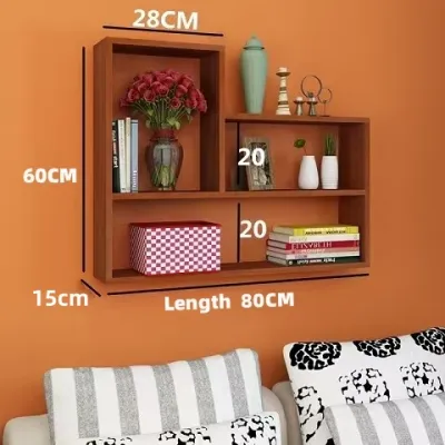 Wall shelf Cabinet Organizer Divider Wall No Perforated Shelf Room Decoration Display Wall Hanging Organizer Cabinet Shelves Hanging Shelves For Wall Kitchen Free Accessories bedroom storage living room bookshelf