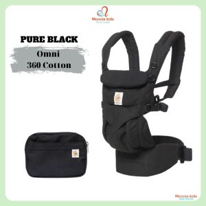 Địu ngồi Ergobaby Omni 360 Cotton cho bé 0m+ đai địu trợ lực em bé 4 tư thế - Monnie Kids