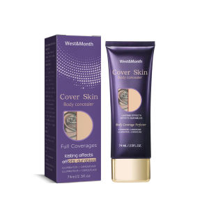 West&Month คอลซีนเลอร์ คอนซีลเลอร์ 74ml สูตรพืชธรรมชาติ ปกคลุมผิวไหม้ เส้นเลือด รอยแผลเป็น ผิวไม่สม่ําเสมอ ฯลฯ ได้อย่างง่ายดาย ครีมปิดรอยสัก คอนซีลเลอร์ ครีมรองพื้น ปกปิด คอนซีลเลอร์ร่างกาย