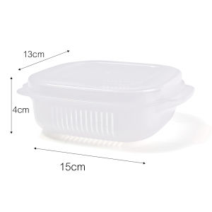 10pcs Rice Packaging Box / Heated Microwave Sealed Organizer Container / Refrigerator Food Preservation Case with Lid