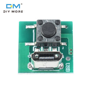แผงวงจรโมดูล DIY 3.7-4.2V ไมโคร USB Aksesoris Senter ชาร์จพอร์ตฟังก์ชันสวิตช์สัมผัส DC