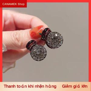 CS 2 4 cái kẹp tóc mini tròn Rhinestone kẹp móng vuốt nữ Zircon Retro kẹp tóc nhỏ kẹp Tóc Cua Phụ kiện tóc nữ 