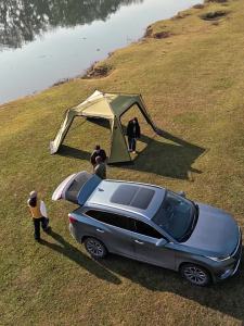 Beishan Wolf Black Glue Quick Open No Setup Dome Tent Outdoor Camping Gear Extra Large Space Sun Protection Shade