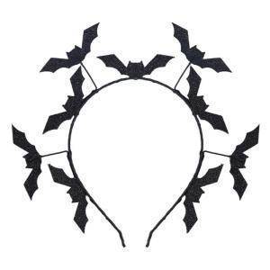 Stylish Black Bat Hair Accessory for Creative Halloween Outfits and Plays Cosplay Headband Hairpieces Accessories