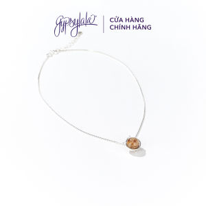 Dây Chuyền Khung Bạc Đá Ưu Linh Thiên Nhiên Sức Khoẻ Bình An SP002719 Gypsy.lala