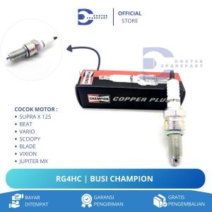 RG4HC 1PCS BUSI CHAMPION SUPRA X 125 / BEAT / JUPITER MX / KHARISMA / VARIO / SCOOPY BLADE / VIXION
