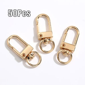 50Pcs Zinc Alloy Swivel Snap Keychain Bag Buckle DIY Lobster Clasp Keychain Hook