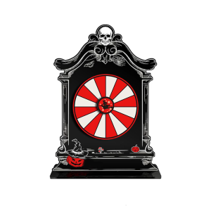 18 khe Halloween Spinner với tấm hai màu và con trỏ bí ngô cho sự kiện bên tương tác