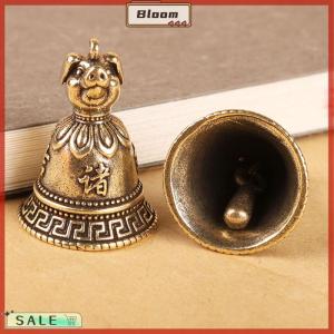 Follow Get New[Bloom Z] Brass Chinese 12 Zodiac Animals Heads Bell Keychain Pendants Jewelry Vintage Copper Feng Shui Car Key Chain Hanging Keyring Gift