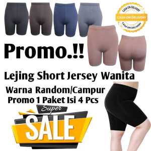 TGK Celana Lejing Wanita Promo Cuci Gudang 1 Paket Isi 6 Pcs Lejing Pendek Short Pants Terlaris Campur Warna