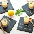 หินรองอเนกประสงค์ แผ่นหินวางอาหาร แผ่นหินรองแก้ว สีดำ (1 แพคมี 4 ชิ้น)  Natural Slate Plate / Square Slate Coaters. 